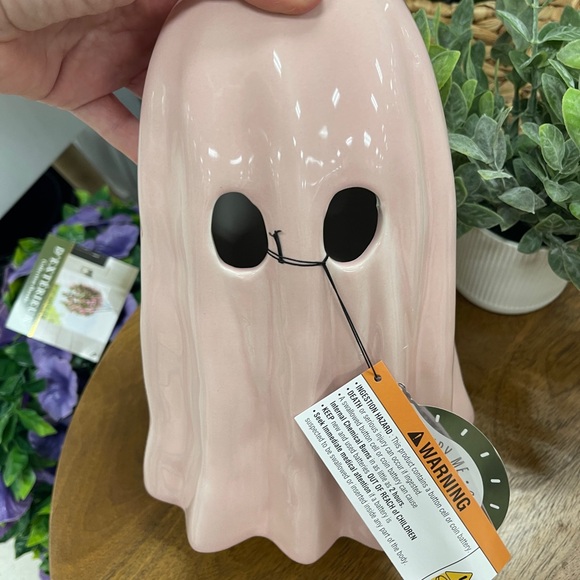Pink Halloween Ghost Light Up Ceramic 12” Pinkoween 👻🩷NWT - Picture 3 of 7